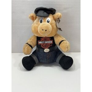 NOS‎ 1993 Harley Davidson Biker Hog/Pig 7" Plush With Tags Play-By-Play